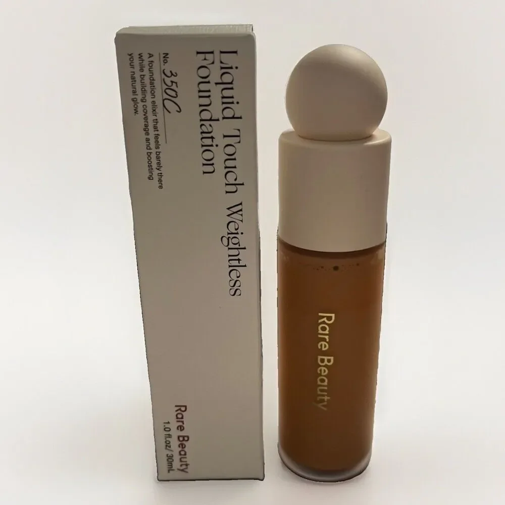 NIB Rare Beauty Liquid Touch Weightless Foundation 0.94oz Shade 350C Medium Tan